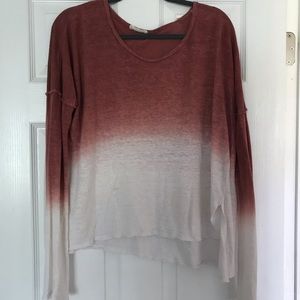 Ombré slouchy tee